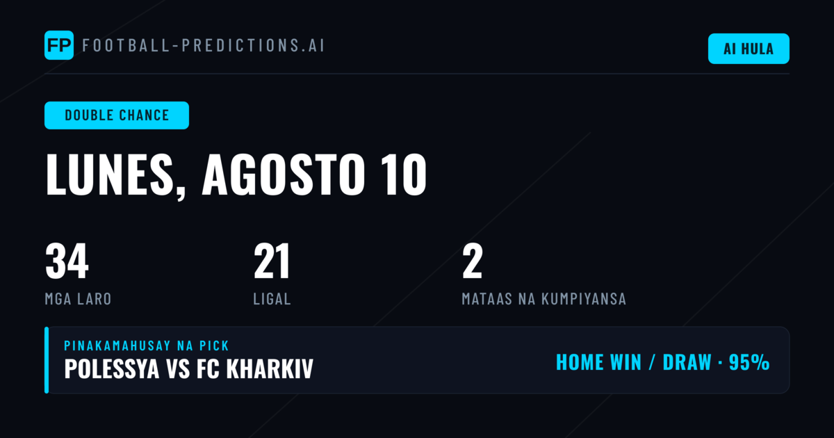 Pinakamahusay na DC Picks para sa 10 Ago 2026
