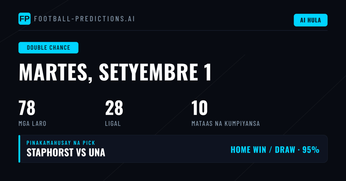 Top DC Picks para sa 1 Sep 2026
