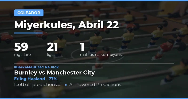 Panimula sa Mga Pagtataya para sa Anytime Goalscorer