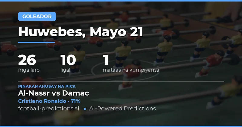 Mga Tips at Pagsusuri para sa 21 Mayo 2026