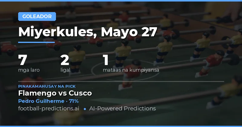 Mga Pinakamainam na Anytime Goalscorer Picks para sa 27 Mayo 2026
