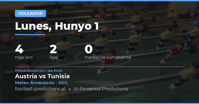 Pagsusuri sa Anytime Goalscorer Market: Apat na Laban, Apat na Pusta sa 1 Hunyo 2026