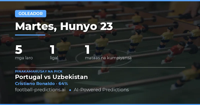 Pinakamahusay na Anytime Goalscorer Picks para sa 23 Hunyo 2026
