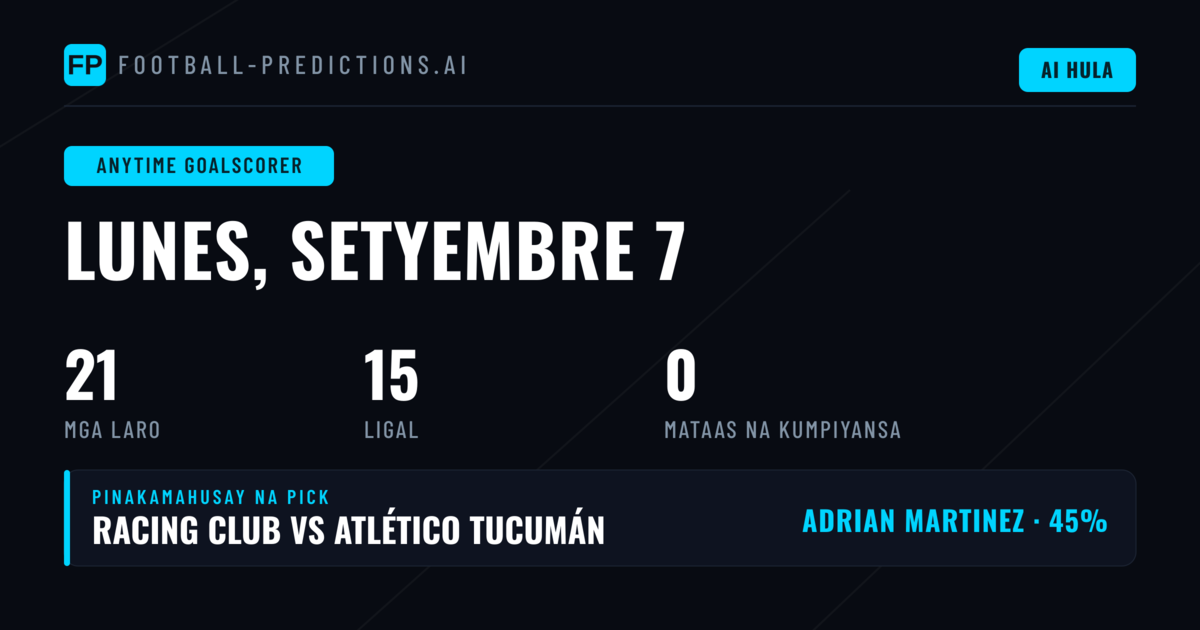 Panimula: Ang Susi sa Matagumpay na Anytime Goalscorer Picks