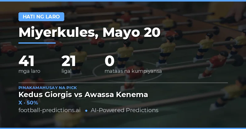 Bumubukas ang Mga Oportunidad sa Half Time Betting noong 20 Mayo 2026