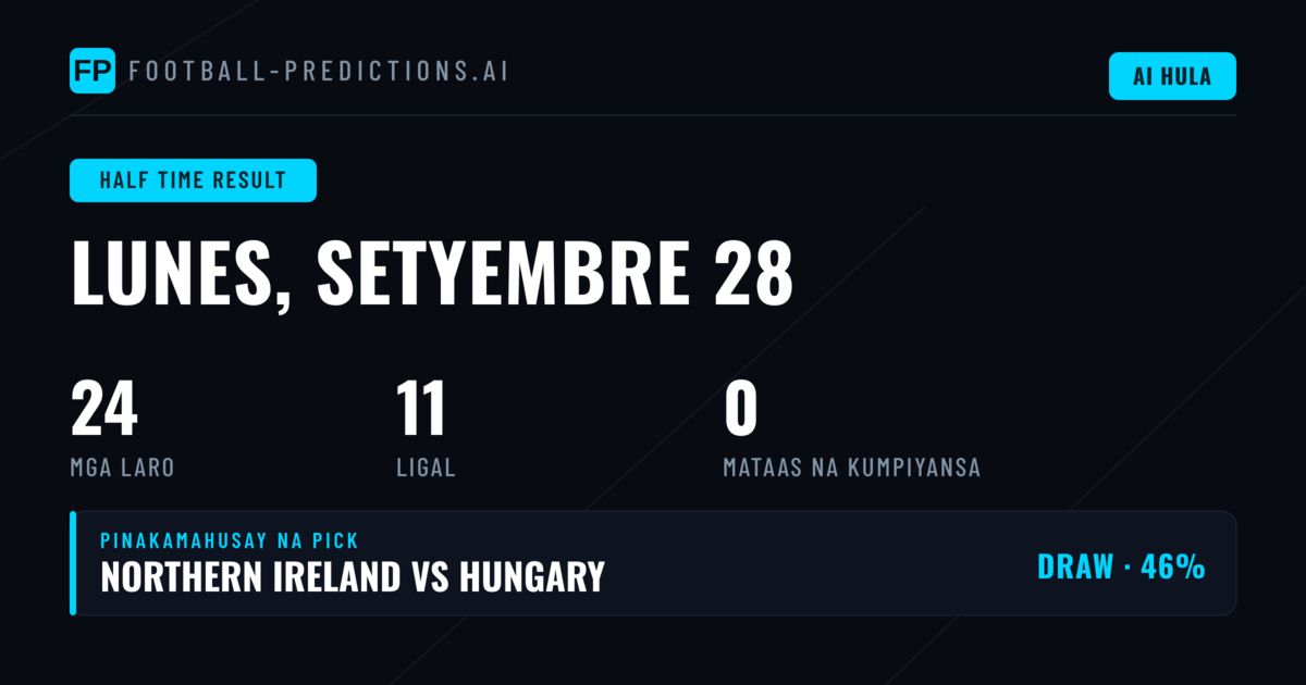 Panimula sa HT/FT Betting Analysis