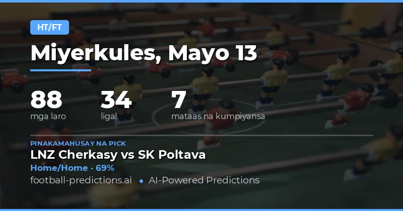 Panimula sa Half Time / Full Time Predictions