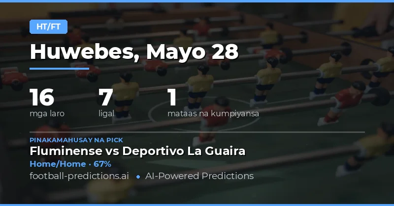 Pangunahing Gabay sa Half Time / Full Time Betting para sa 28 May 2026
