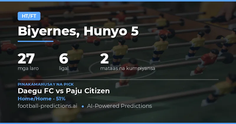 Panimula sa HT/FT Analysis