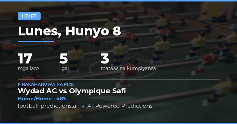 Panimula sa HT/FT Analysis para sa 8 Hunyo 2026