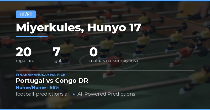 Saispu Pu't Dalawang HT/FT Picks na May Potensyal na Manalo