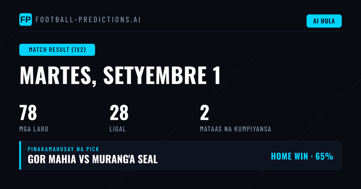 Pinakamahusay na 1X2 Picks