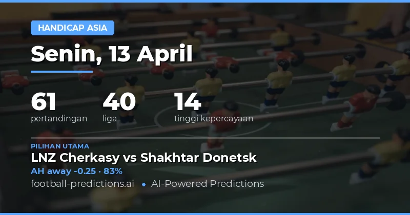 Prediksi Asian Handicap Hari Ini