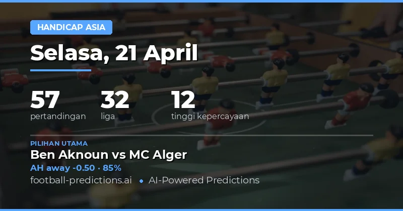 Prediksi Taruhan Asian Handicap Hari Ini