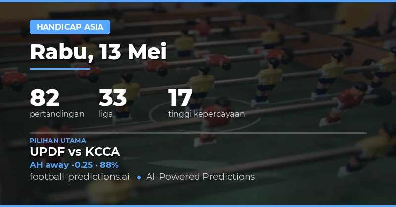 Panduan Lengkap Prediksi Asian Handicap 13 May 2026