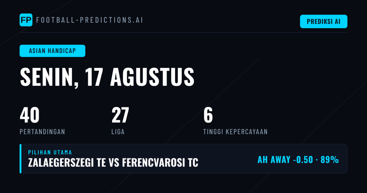 Top AH Picks (17 Agt 2026)