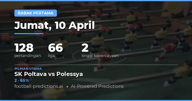 Prediksi Hasil Paruh Waktu untuk Pertandingan Hari Ini