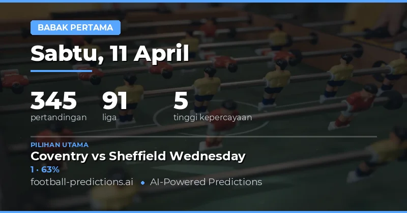 Prediksi Hasil Paruh Waktu 11 April 2026