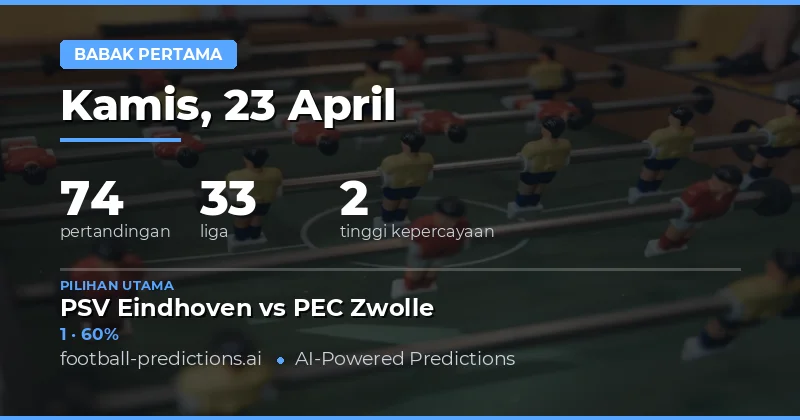 Prediksi Hasil Babak Pertama Hari Ini