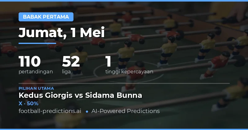 Panduan Lengkap Prediksi Hasil Setengah Waktu 1 Mei 2026