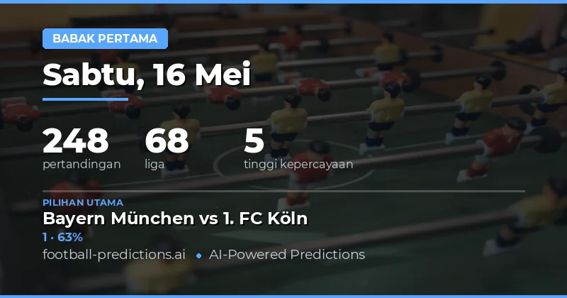 Panduan Lengkap Prediksi Hasil Paruh Waktu Bola 16 Mei 2026