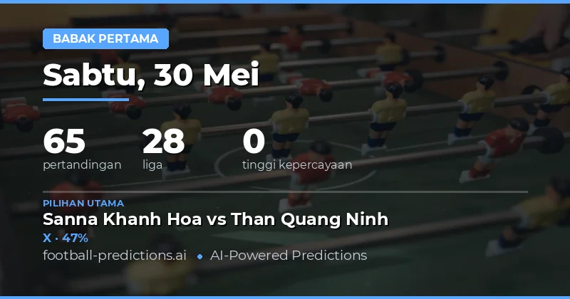 Panduan Lengkap Prediksi Hasil Setengah Waktu 30 Mei 2026