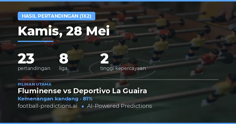 Prediksi Hasil Bola 1X2 Hari Ini