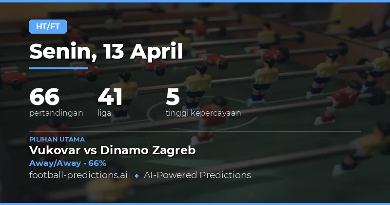 Prediksi Paruh Waktu & Penuh Hari Ini