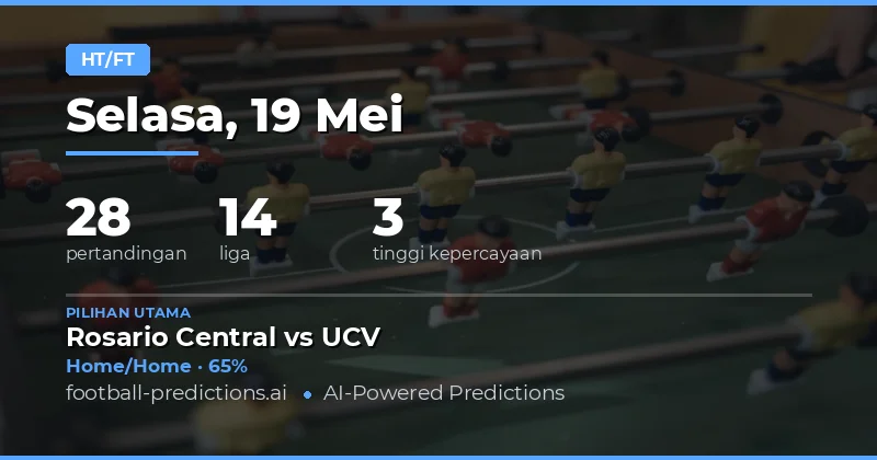 Prediksi Pertengahan Waktu / Akhir Waktu Bola Hari Ini