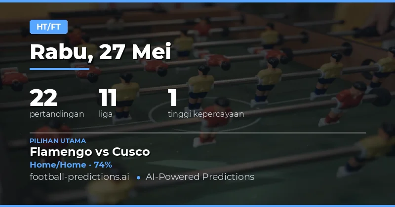 Prediksi Bola Setengah Waktu/Waktu Penuh Hari Ini