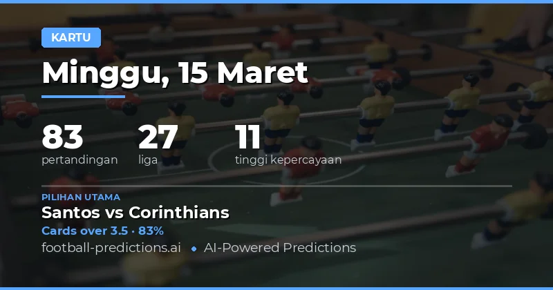Kartu prediksi 15 Maret 2026