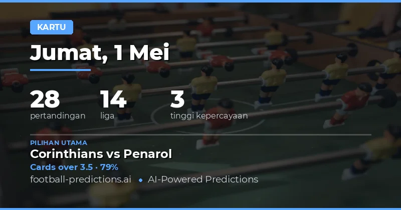 Prediksi Kartu Kuning Hari Ini