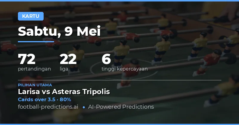 Prediksi Jumlah Kartu Kuning Hari Ini