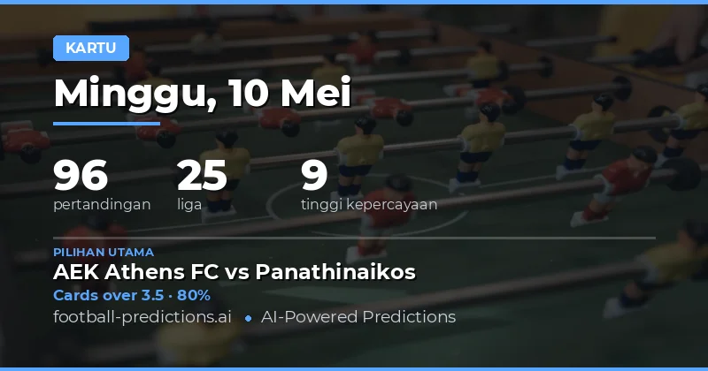 Panduan Lengkap Prediksi Kartu Kuning Bola Hari Ini