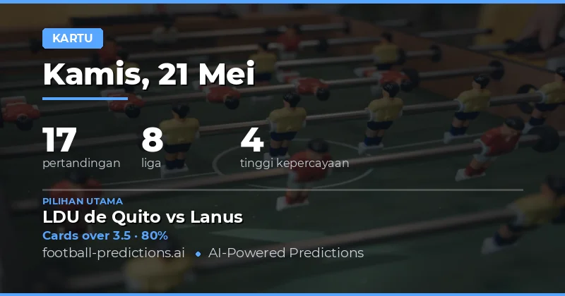 Panduan Taruhan Kartu Kuning Hari Ini