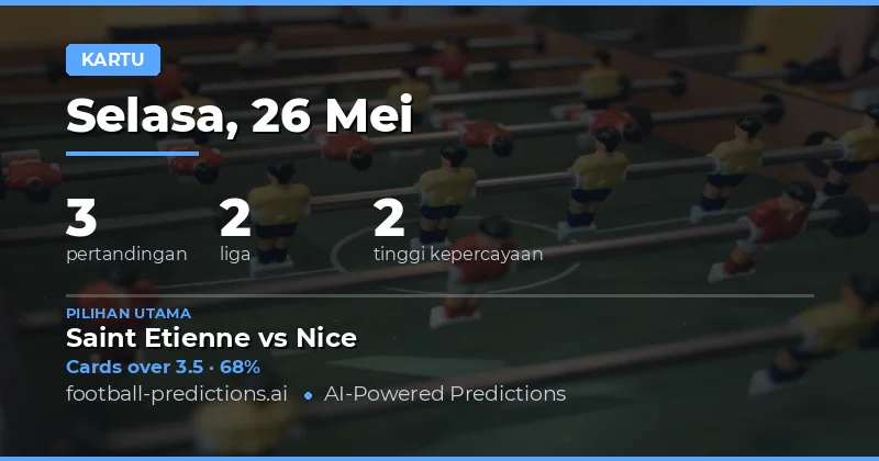 Panduan Lengkap Prediksi Kartu Kuning 26 Mei 2026