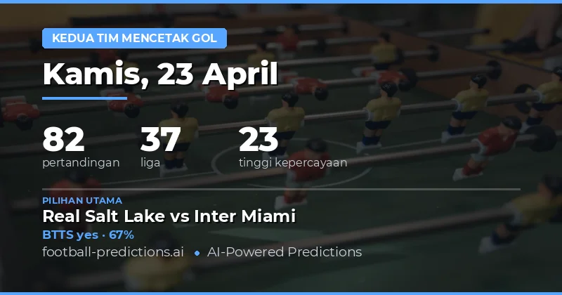 Prediksi BTTS Pada Hari Ini