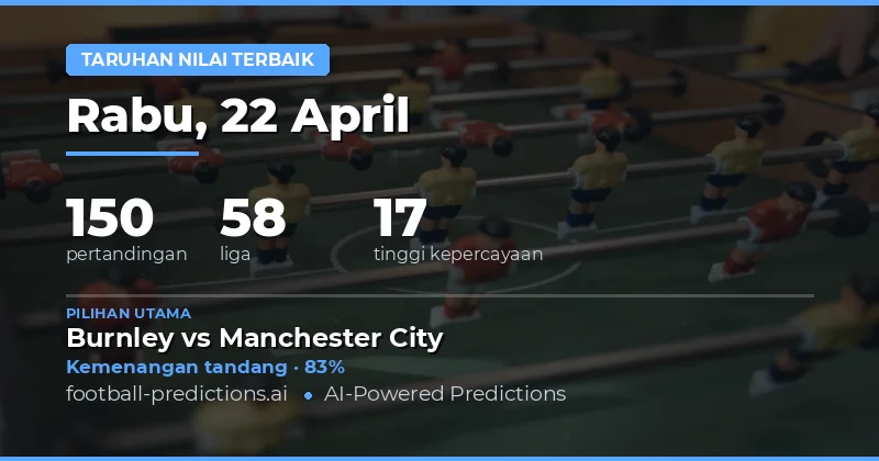 Prediksi Taruhan Terbaik 22 April 2026