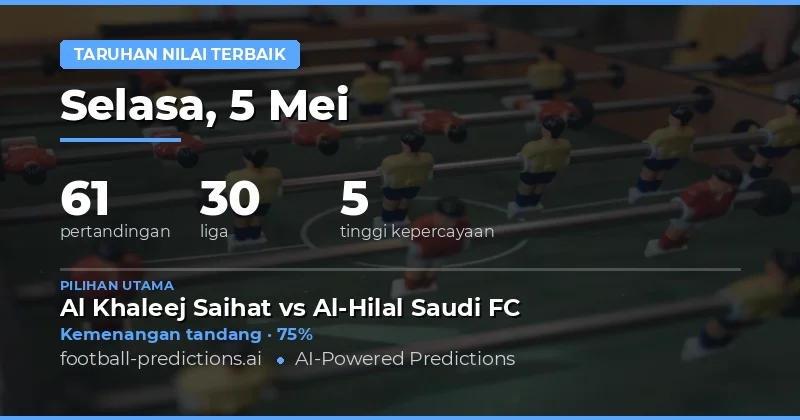 Prediksi Taruhan Terbaik Hari Ini