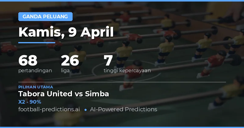 Prediksi Pertandingan Double Chance Pekan Ini