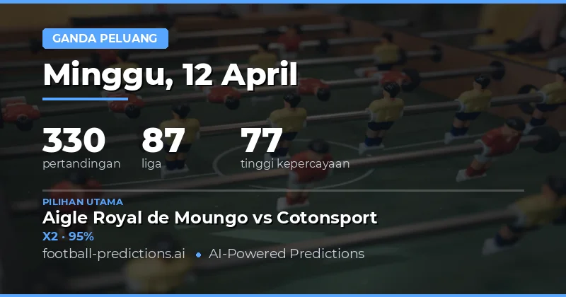 Prediksi Double Chance Hari Ini