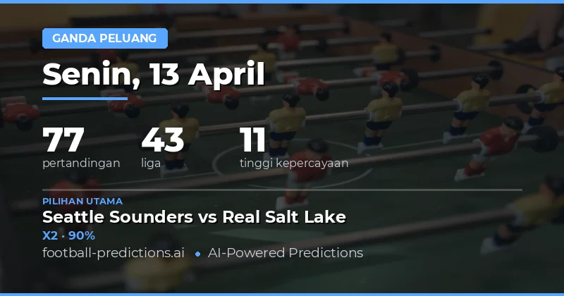 Prediksi Pertandingan Double Chance Hari Ini