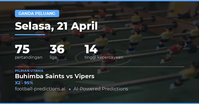 Prediksi Double Chance Hari Ini