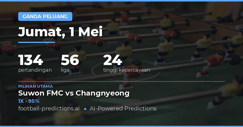 Prediksi Taruhan Bola Hari Ini 1 Mei 2026