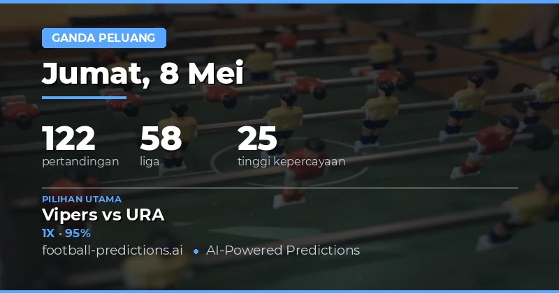 Prediksi Double Chance Bola Hari Ini: Strategi Menang untuk 122 Pertandingan