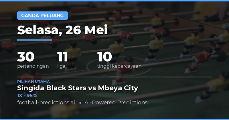 Prediksi Double Chance Bola Hari Ini 26 Mei 2026
