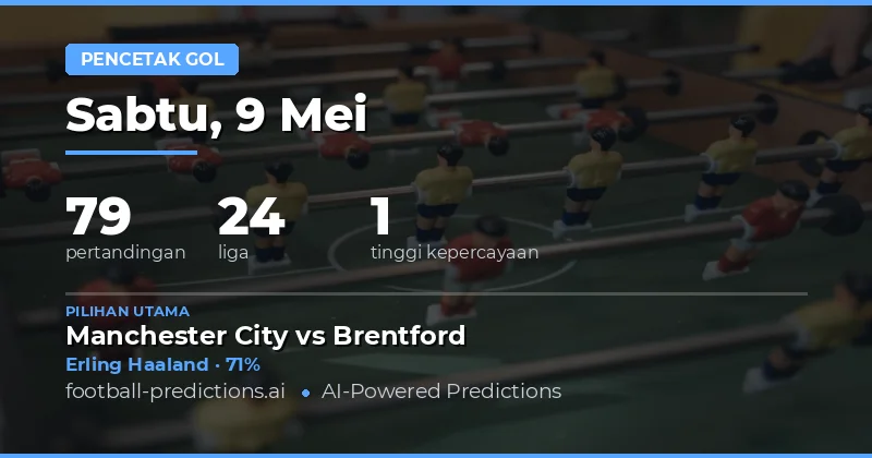 Panduan Lengkap Prediksi Anytime Goalscorer 9 Mei 2026