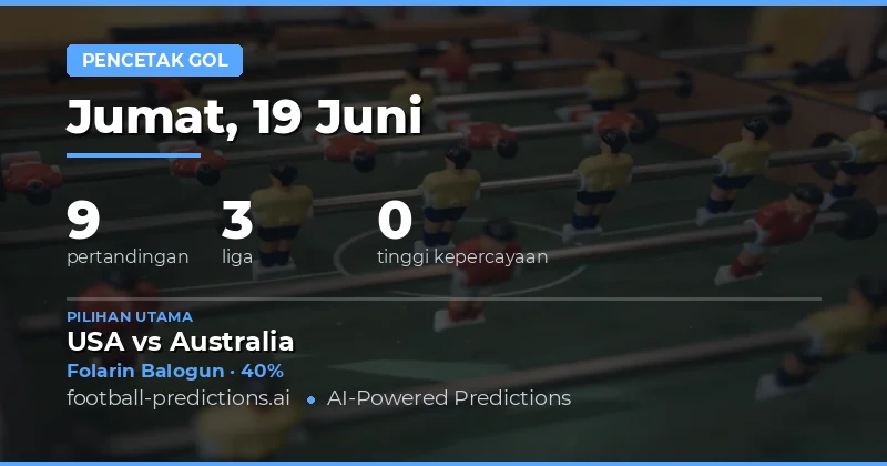 Analisis Prediksi Anytime Goalscorer untuk Hari Ini