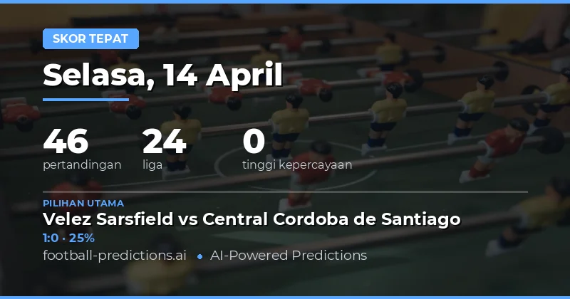 Prediksi Skor Akurat untuk Hari Ini