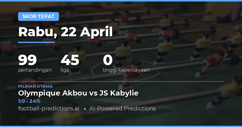 Prediksi Skor Akurat Hari Ini